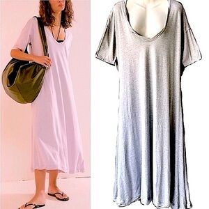 Free People Beach Brand New W/Out Tag Carter T-Shirt Gray Maxi Dress XS